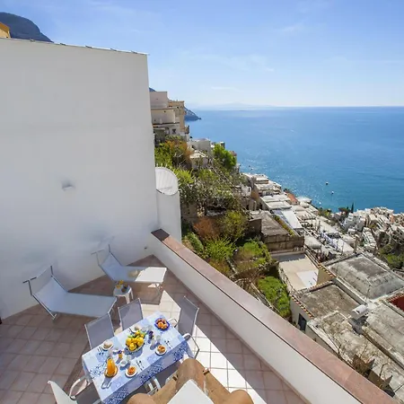 House In Positano With Panoramic Terrace * Positano
