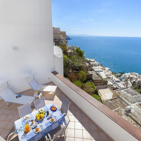 House In Positano With Panoramic Terrace